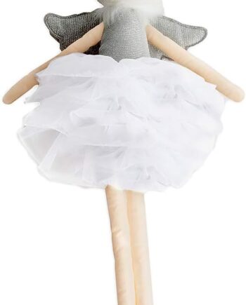 15" Silver Angel Plush Doll