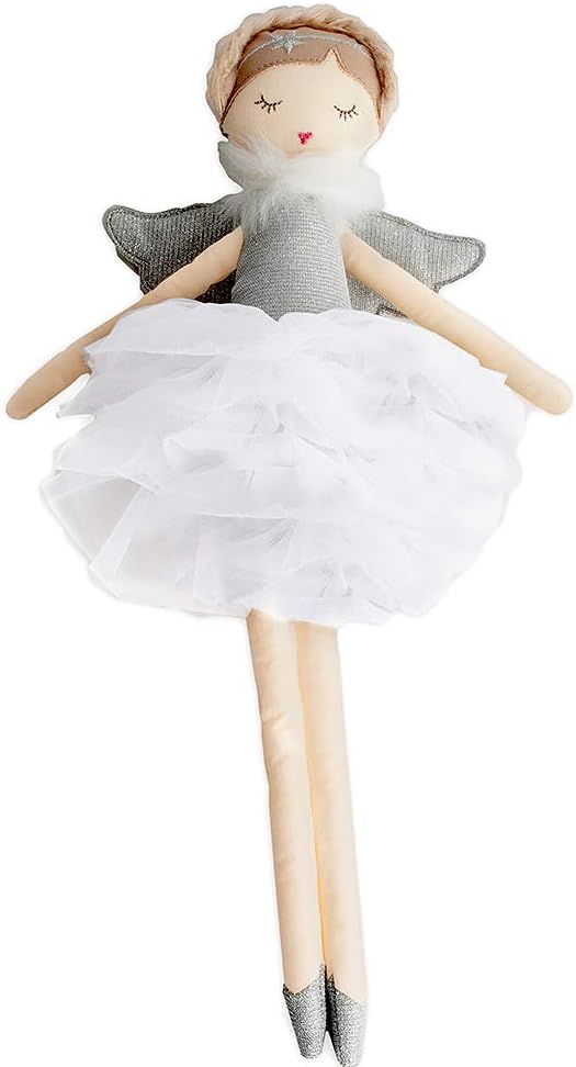 15" Silver Angel Plush Doll