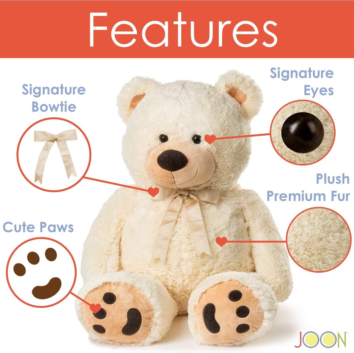 Cream Giant Teddy Bear