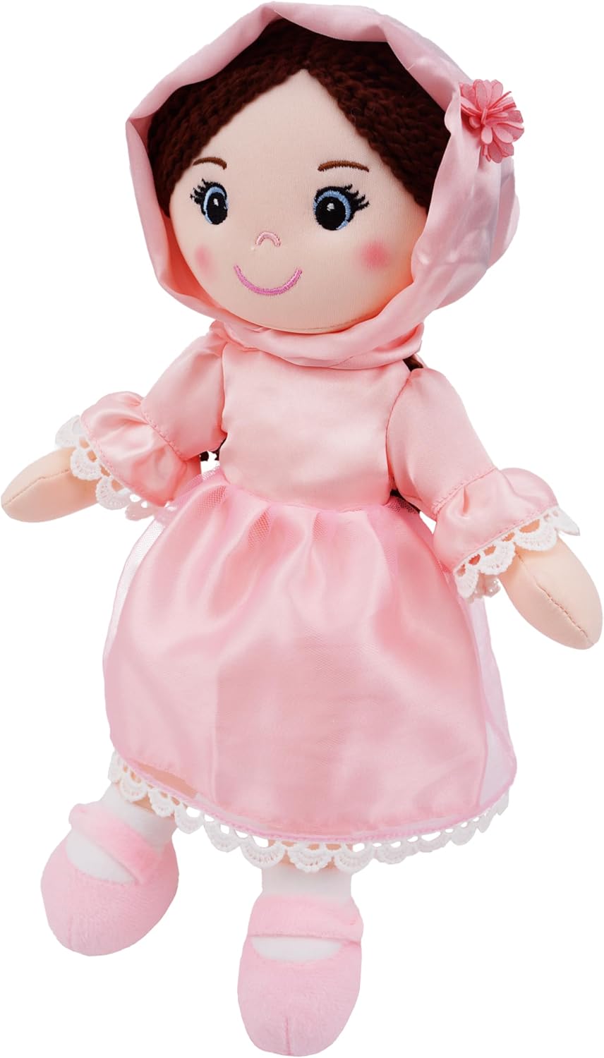 14" Pink Muslim Hijab Rag Doll