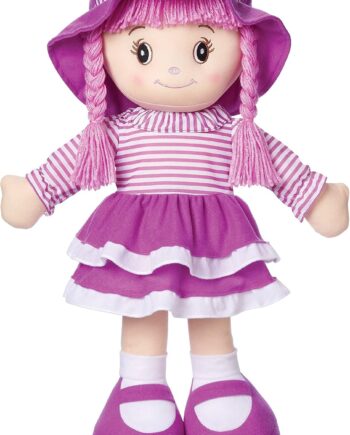 24" Purple Theme Cuddle Rag Doll