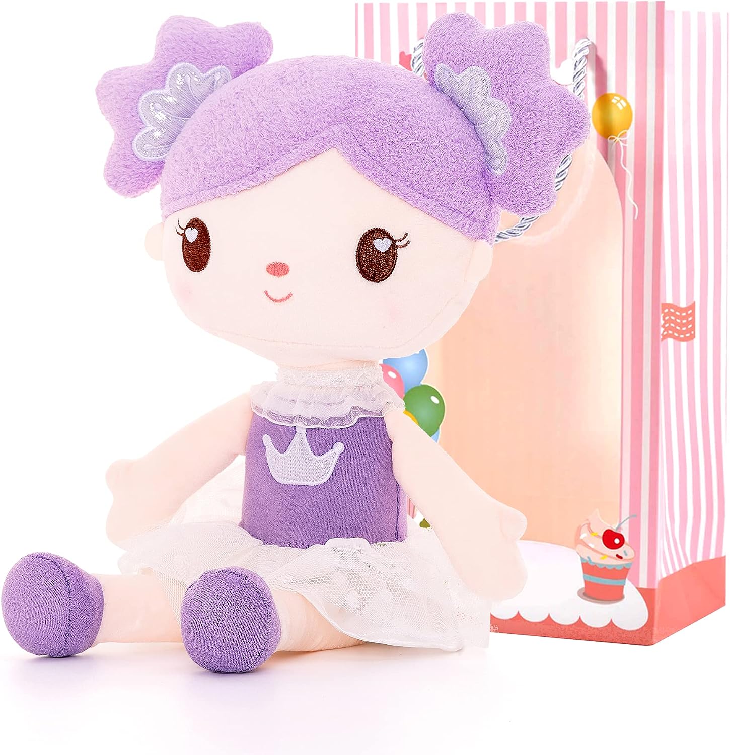 14" Purple Candy Princess Doll with Bag