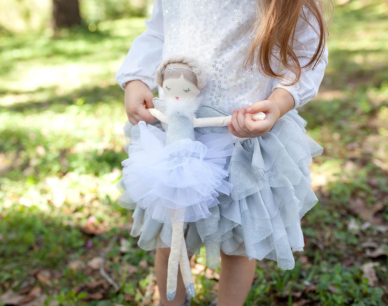 15" Silver Angel Plush Doll